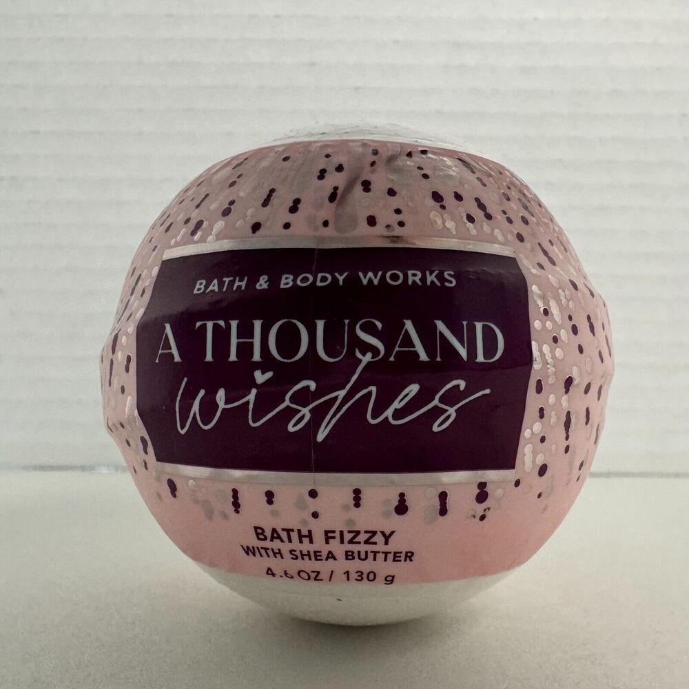A Thousand Wishes Bath Bomb Bath & Body Works 4.6 oz NEW Shea Butter Fizzy Relax